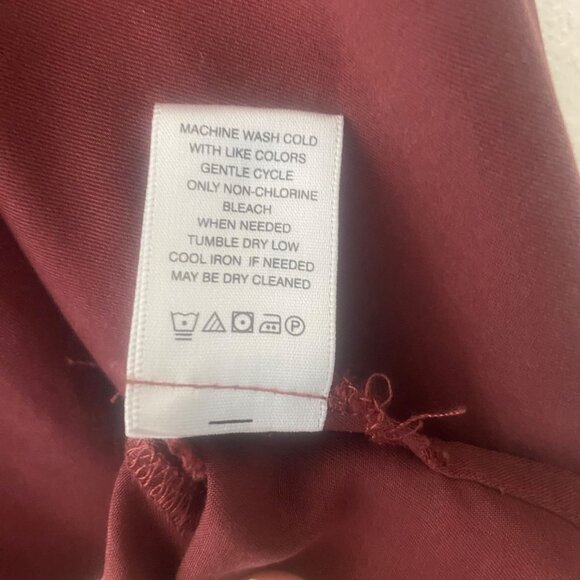 John Mark Oversized Shirt Womens XL red 3/4 sleeve Pullover Boho Travel Casual - Picture 10 of 16